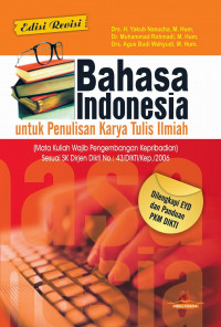 Bahasa Indonesia untuk Penulisan Karya Ilmiah